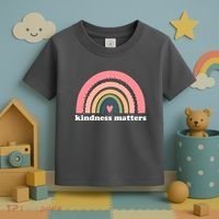 Kindness Matters Rainbow Heart Toddler T-Shirt thumb 3