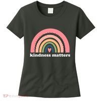 Kindness Matters Rainbow Heart Women's T-Shirt thumb 0