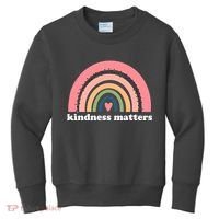 Kindness Matters Rainbow Heart Kids Sweatshirt thumb 0
