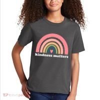 Kindness Matters Rainbow Heart Kids T-Shirt thumb 2