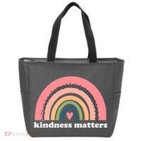 Kindness Matters Rainbow Heart Tote Bag thumb 0
