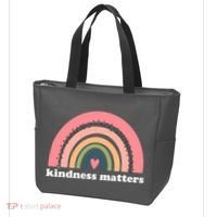 Kindness Matters Rainbow Heart Tote Bag thumb 3