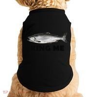 King Me Salmon Fishing Doggie Tank thumb 0