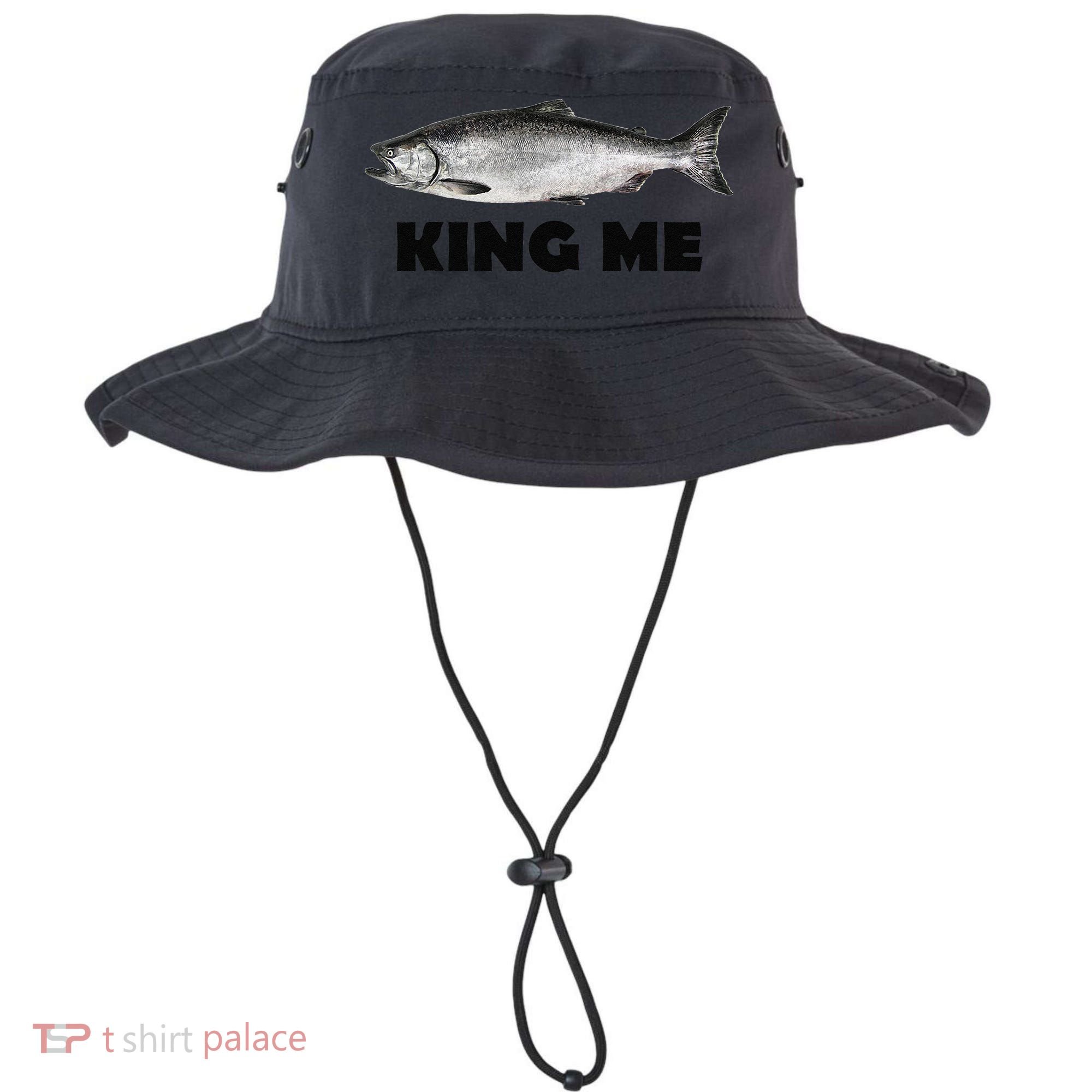 King Me Salmon Fishing Bucket Hat