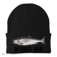 King Me Salmon Fishing Beanie thumb 0