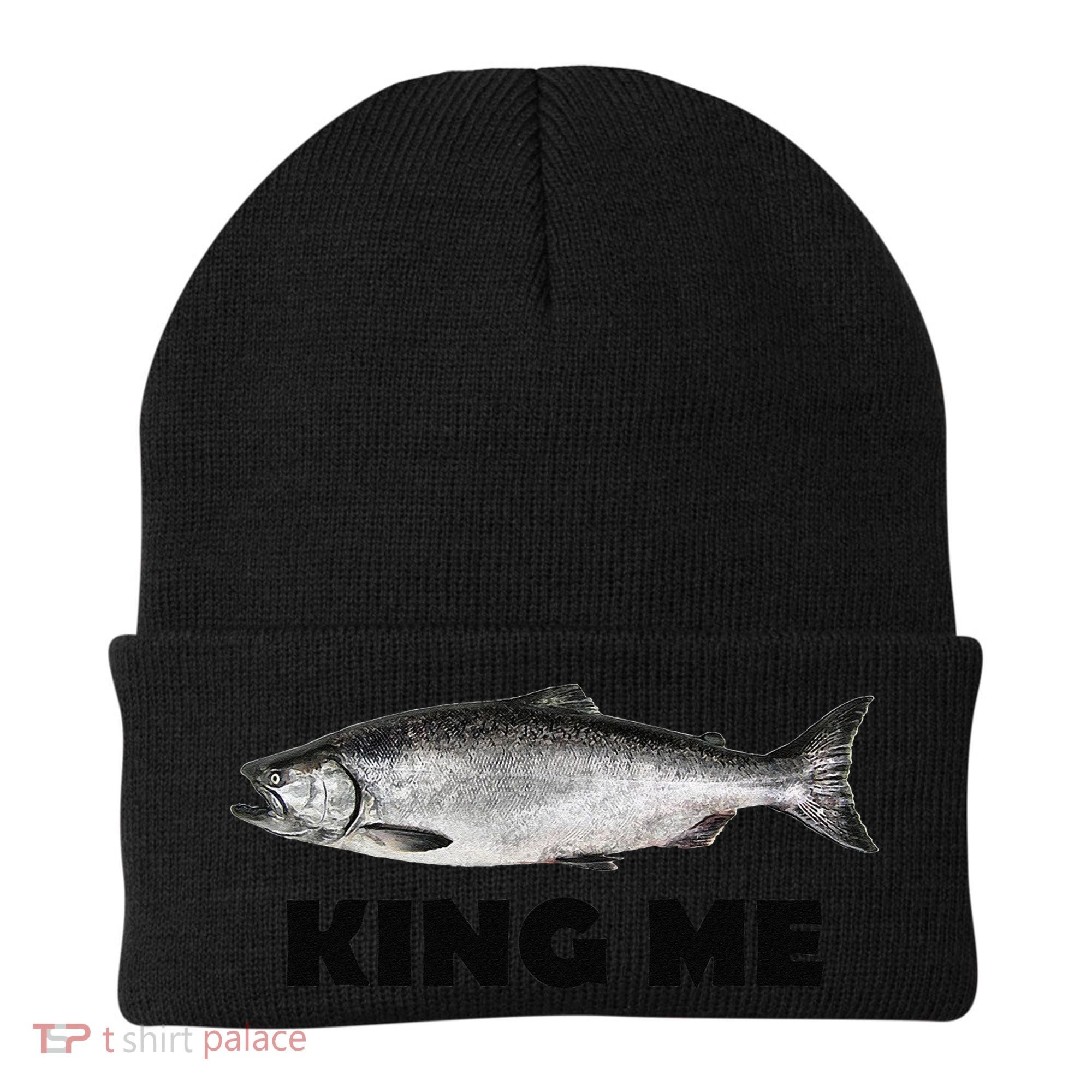 King Me Salmon Fishing Beanie