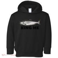 King Me Salmon Fishing Toddler Hoodie thumb 0