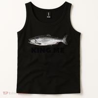 King Me Salmon Fishing Tank Top thumb 2