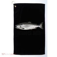 King Me Salmon Fishing Golf Towel thumb 0