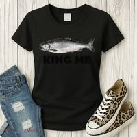 King Me Salmon Fishing Women's T-Shirt thumb 3