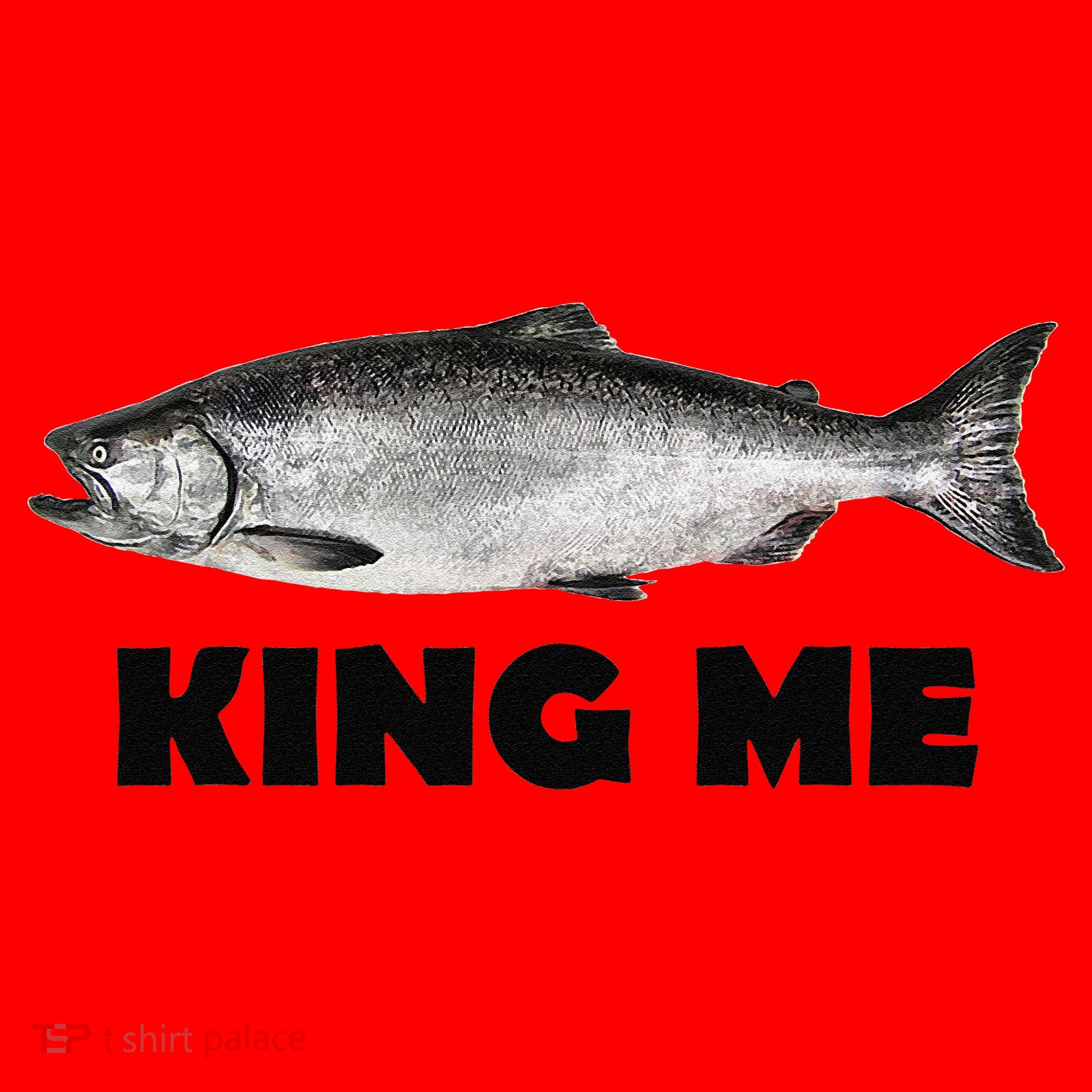 King Me Salmon Fishing Santa Hat