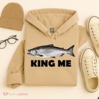 King Me Salmon Fishing Hoodie thumb 4