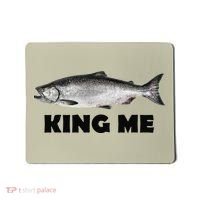 King Me Salmon Fishing Mousepad thumb 0