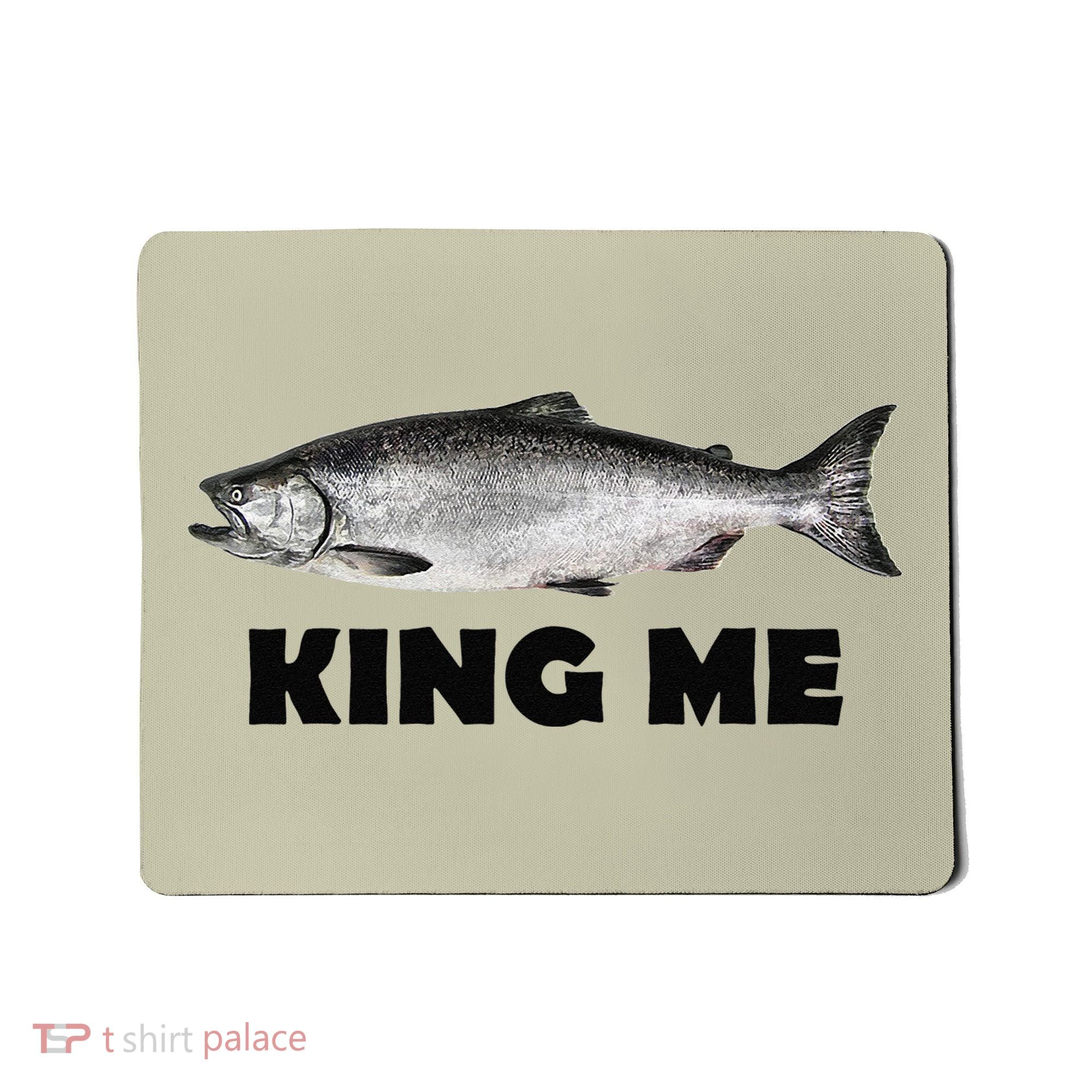 King Me Salmon Fishing Mousepad
