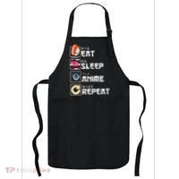 Kawaii Manga Sushi Eat Sleep Anime Repeat Cute Anime Apron thumb 0