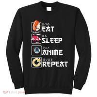 Kawaii Manga Sushi Eat Sleep Anime Repeat Cute Anime Sweatshirt thumb 0