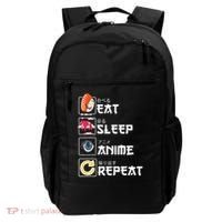 Kawaii Manga Sushi Eat Sleep Anime Repeat Cute Anime Backpack thumb 0