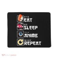 Kawaii Manga Sushi Eat Sleep Anime Repeat Cute Anime Mousepad thumb 0