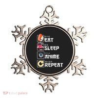 Kawaii Manga Sushi Eat Sleep Anime Repeat Cute Anime Ornament thumb 0