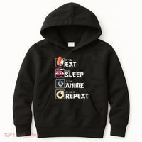 Kawaii Manga Sushi Eat Sleep Anime Repeat Cute Anime Kids Hoodie thumb 0