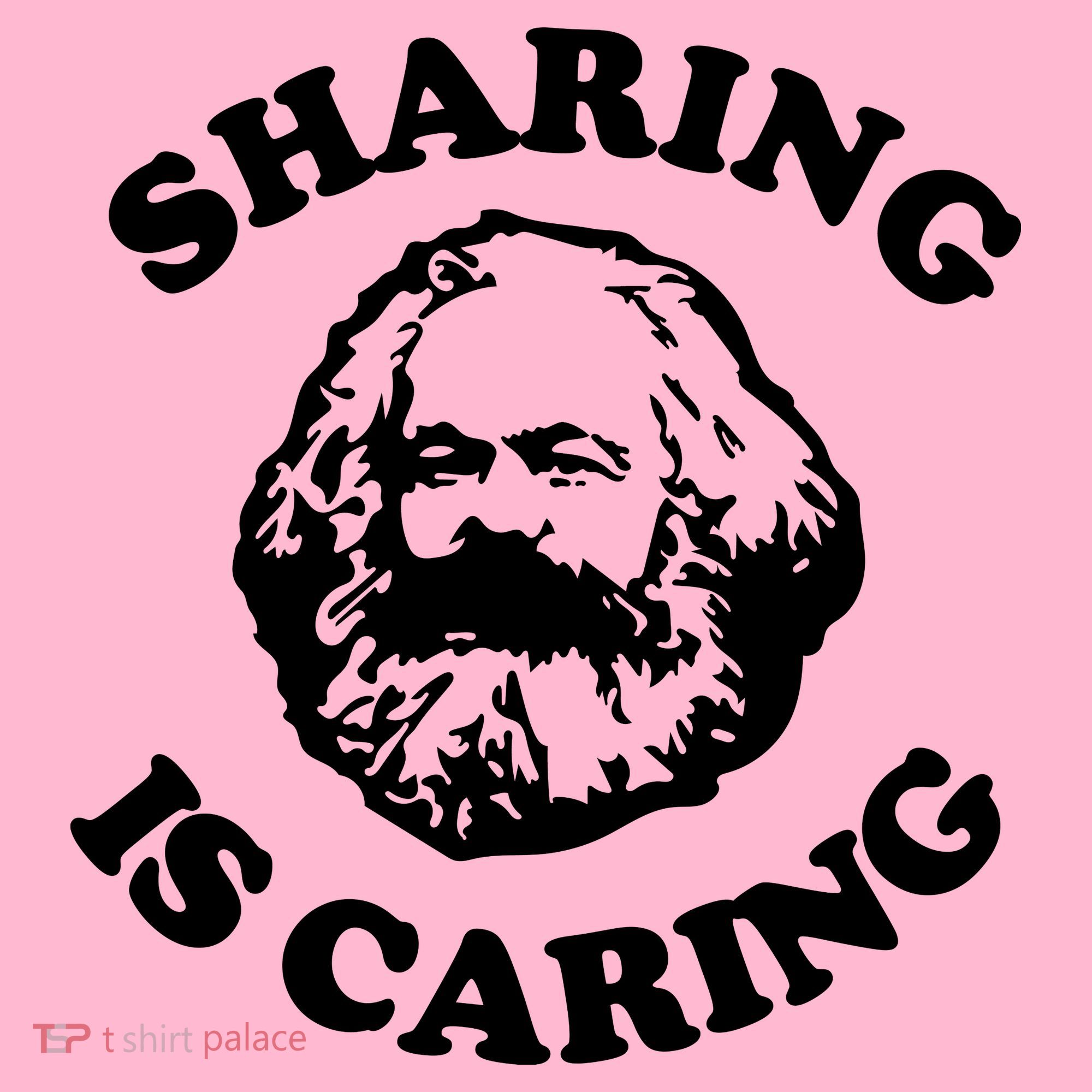 Karl Marx Sharing Is Caring Coaster