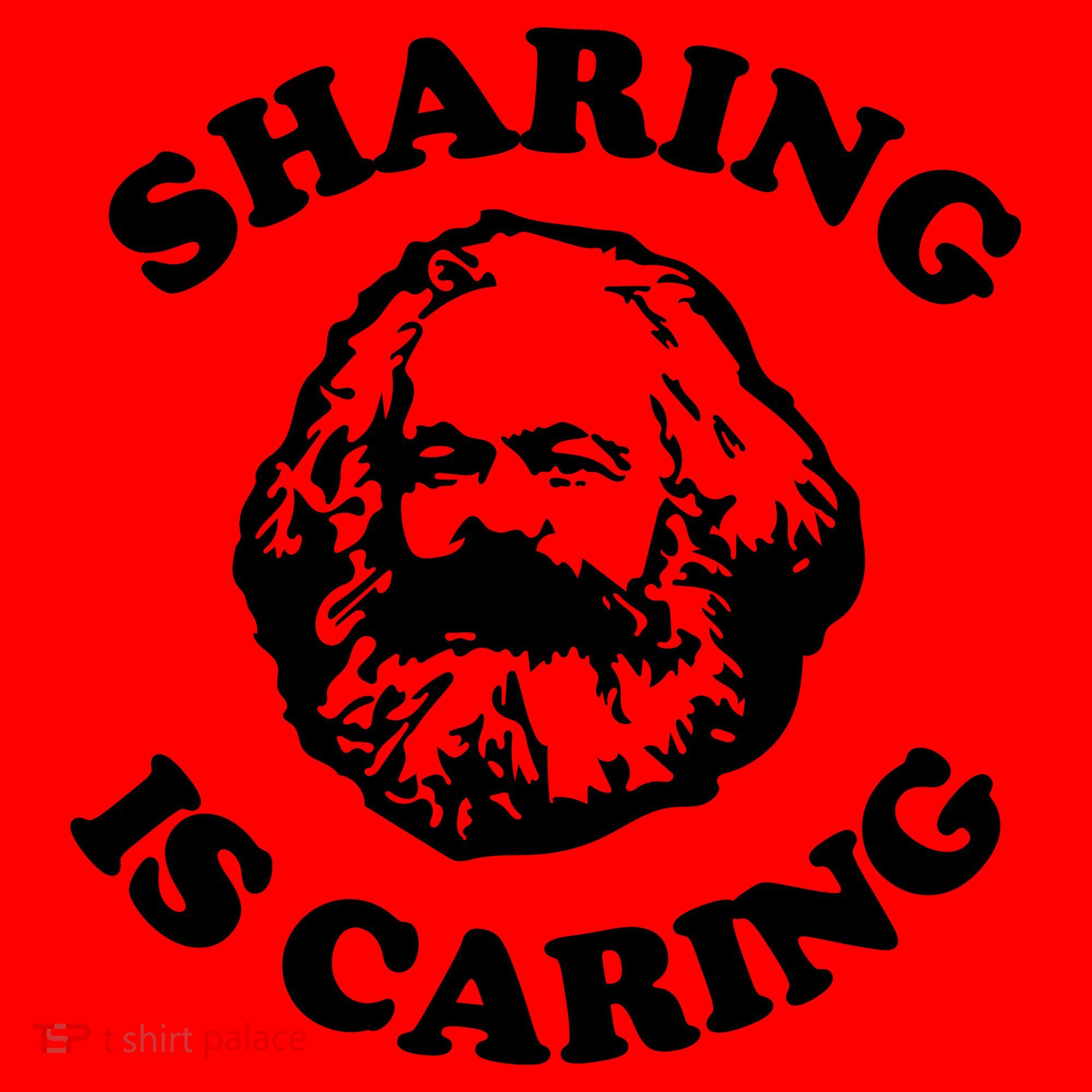 Karl Marx Sharing Is Caring Santa Hat