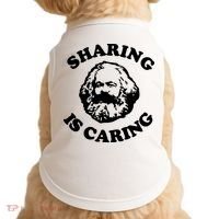 Karl Marx Sharing Is Caring Doggie Tank thumb 0