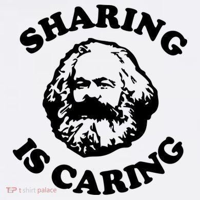 Karl Marx Sharing Is Caring Long Sleeve Shirt