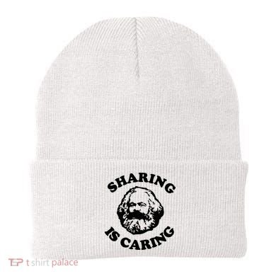 Karl Marx Sharing Is Caring Beanie