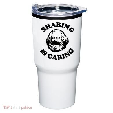Karl Marx Sharing Is Caring Tumbler