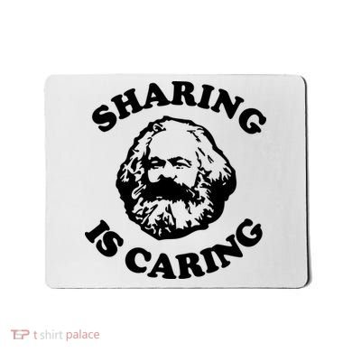 Karl Marx Sharing Is Caring Mousepad