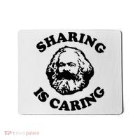 Karl Marx Sharing Is Caring Mousepad thumb 0