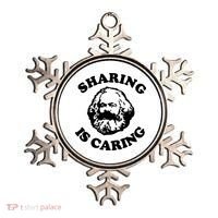 Karl Marx Sharing Is Caring Ornament thumb 0
