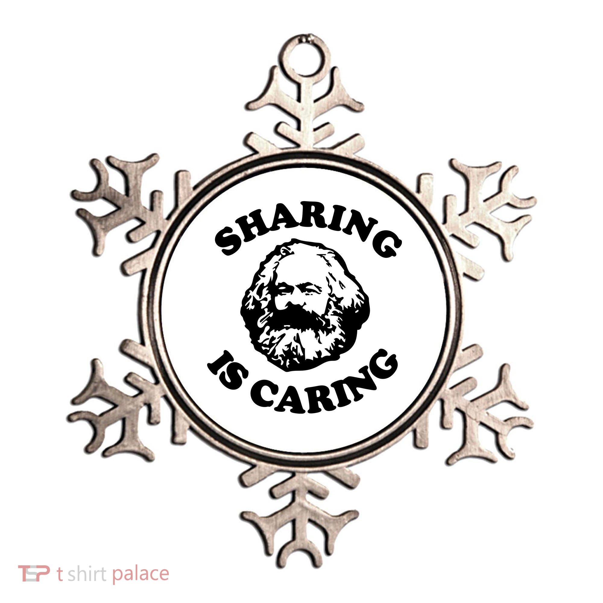 Karl Marx Sharing Is Caring Ornament
