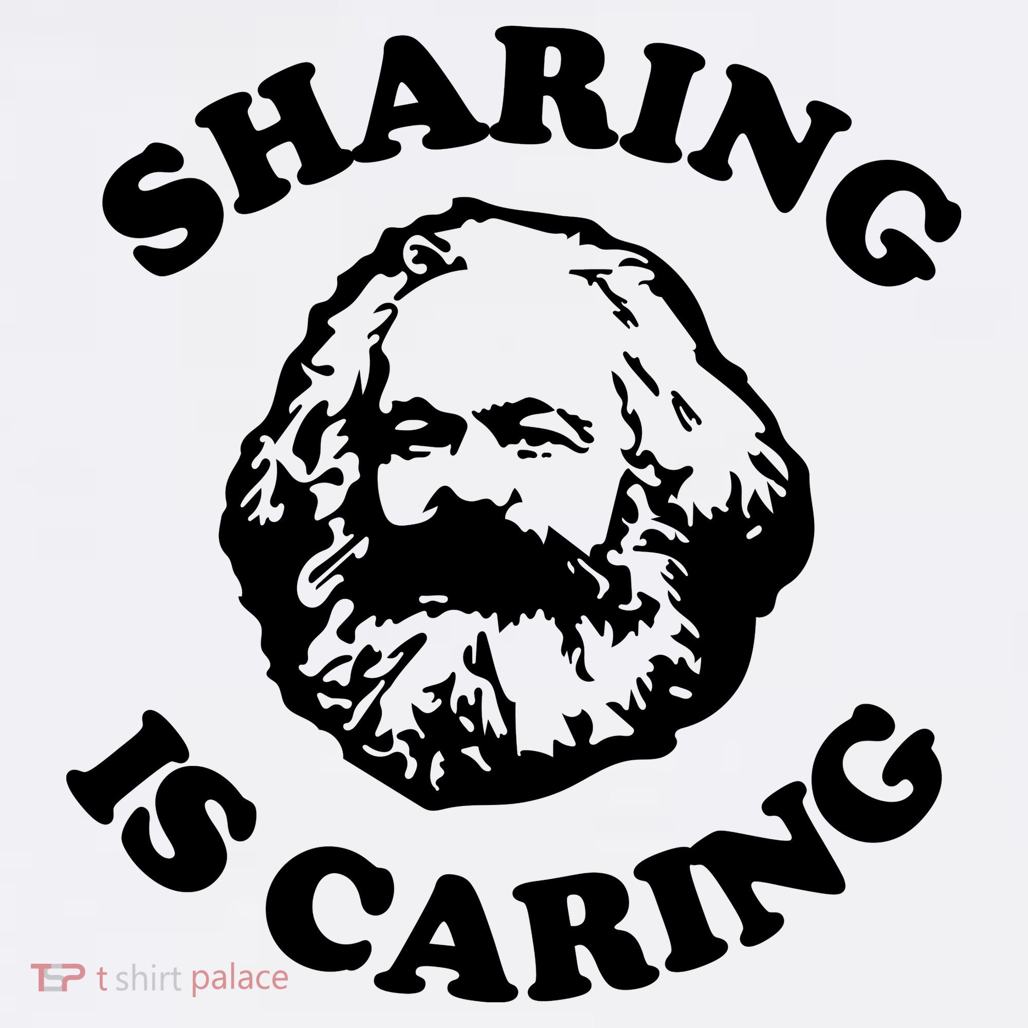 Karl Marx Sharing Is Caring Women's Tank Top
