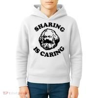 Karl Marx Sharing Is Caring Kids Hoodie thumb 4