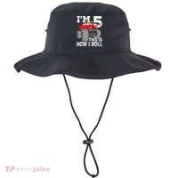 K.i.d.s Monster Trucks 5th Birthday Party Shirt Five Years Bucket Hat thumb 0