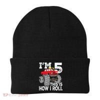 K.i.d.s Monster Trucks 5th Birthday Party Shirt Five Years Beanie thumb 0