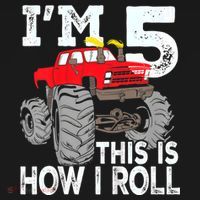 K.i.d.s Monster Trucks 5th Birthday Party Shirt Five Years Women's Hoodie thumb 2