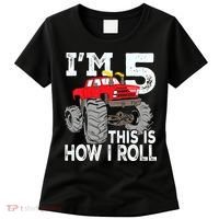 K.i.d.s Monster Trucks 5th Birthday Party Shirt Five Years Women's T-Shirt thumb 0