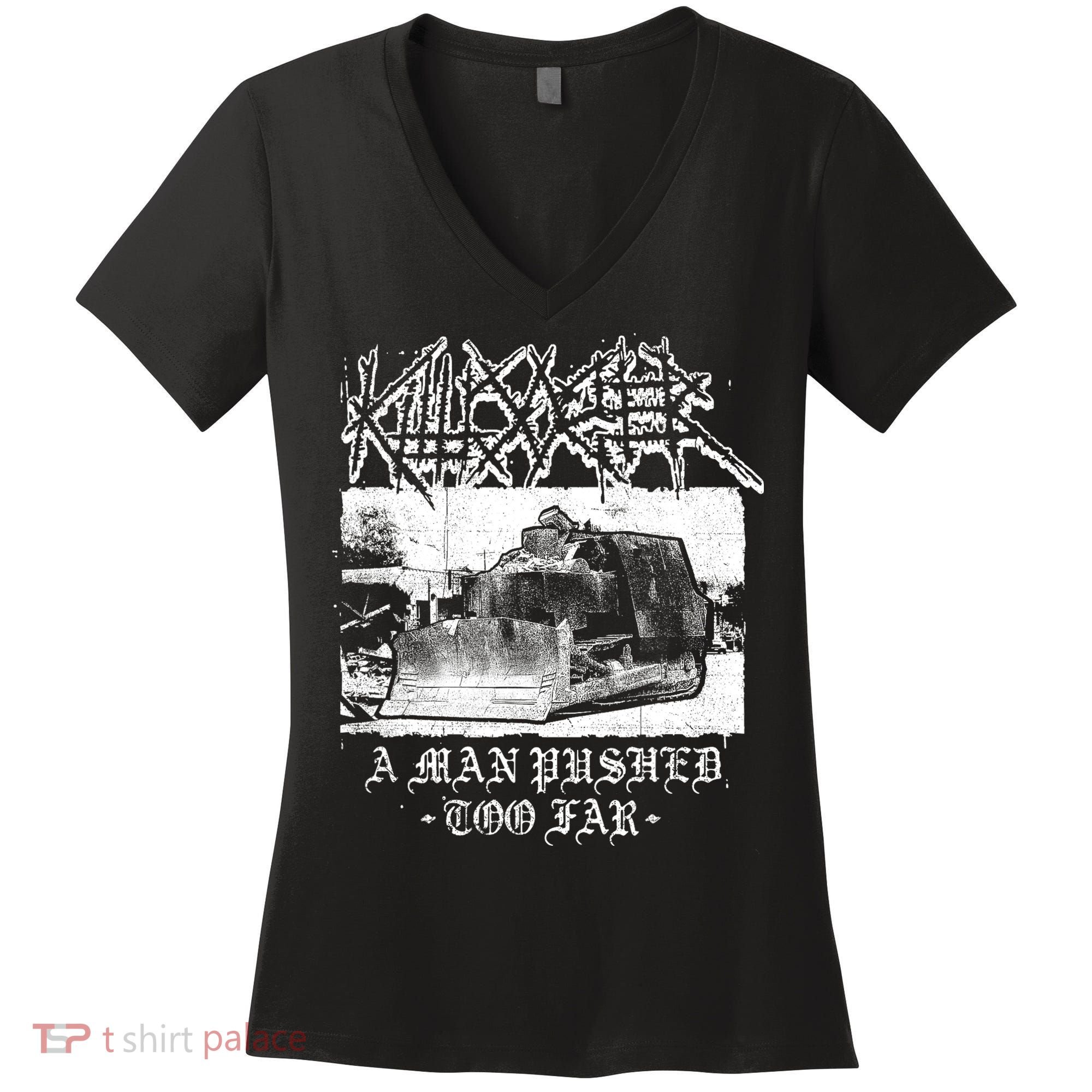 Killdozer Modified Tank Bulldozer Women's V-Neck T-Shirt