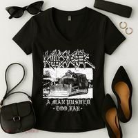Killdozer Modified Tank Bulldozer Women's V-Neck T-Shirt thumb 2