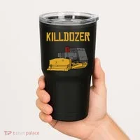 Killdozer Modified Tank Bulldozer Tumbler thumb 2
