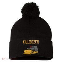 Killdozer Modified Tank Bulldozer Pom Pom 12in Knit Beanie thumb 0