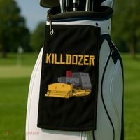Killdozer Modified Tank Bulldozer Golf Towel thumb 2