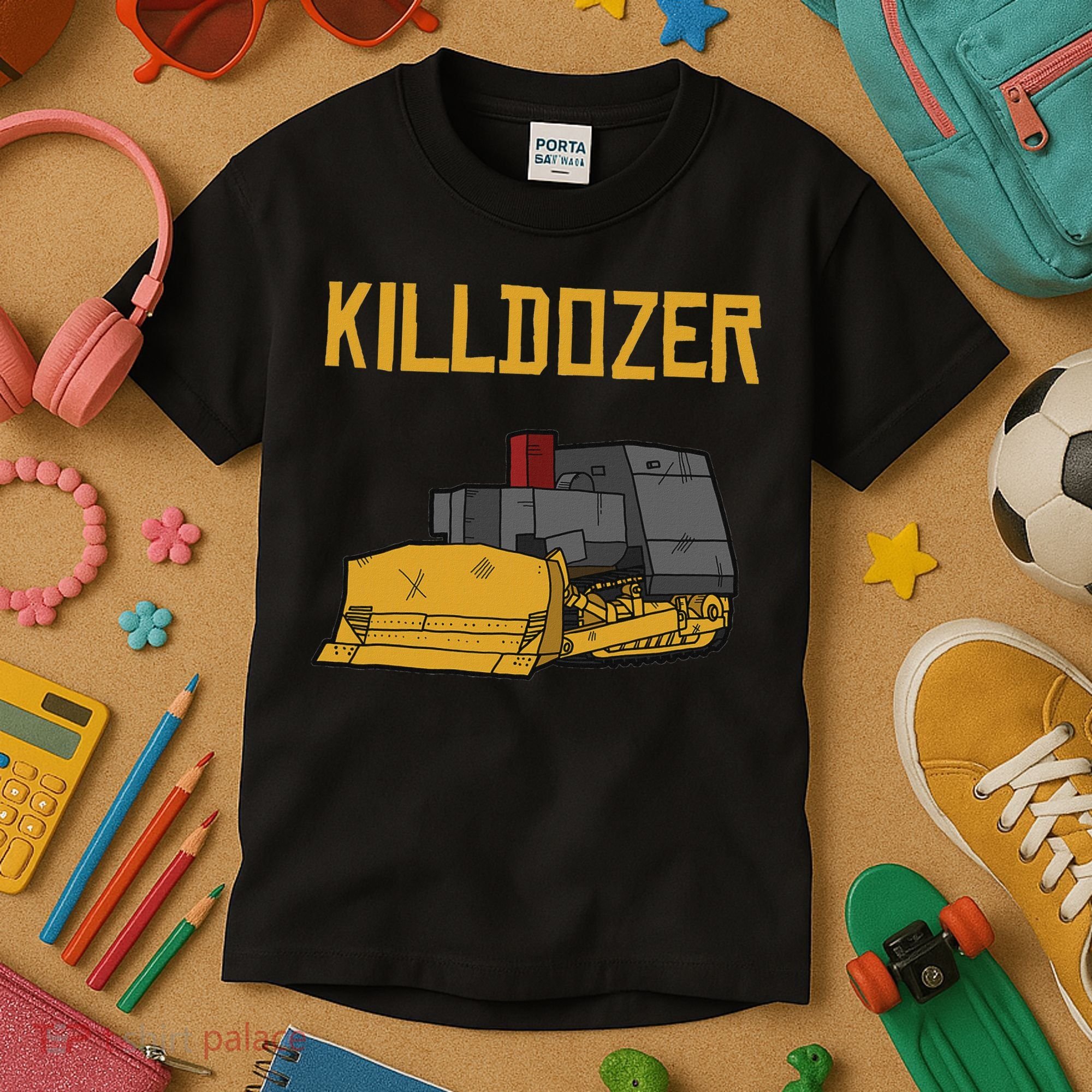 Killdozer Modified Tank Bulldozer Kids T-Shirt