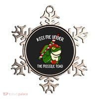 K.iss Me Under The Missile Toad Funny Christmas Holiday Joke Ornament thumb 0