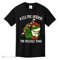 K.iss Me Under The Missile Toad Funny Christmas Holiday Joke Kids T-Shirt thumb 0