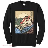 Kaiju Monster Vs Cat Laser Eye Fight Japanese Zilla Sweatshirt thumb 0