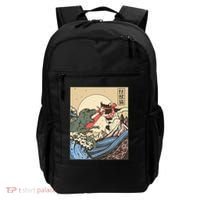 Kaiju Monster Vs Cat Laser Eye Fight Japanese Zilla Backpack thumb 0